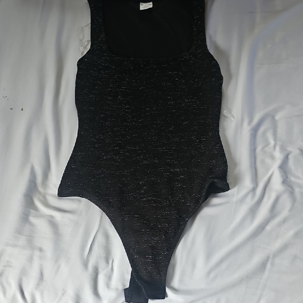 No Boundaries Black Bodysuit Essential Top